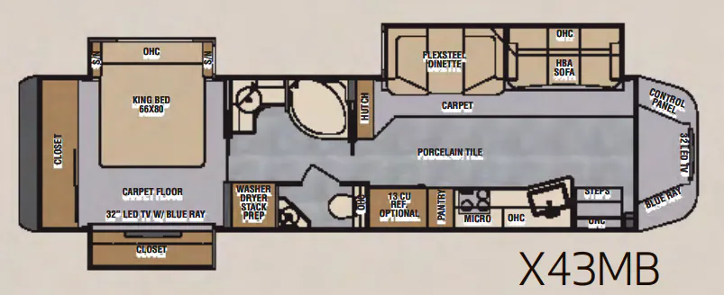Renegade RV XL X43MB floor plan