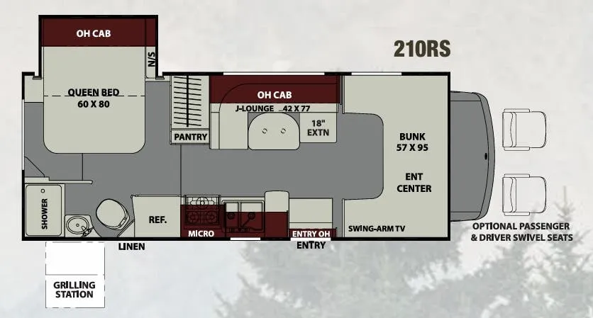 Coachmen Leprechaun 210RS floor plan