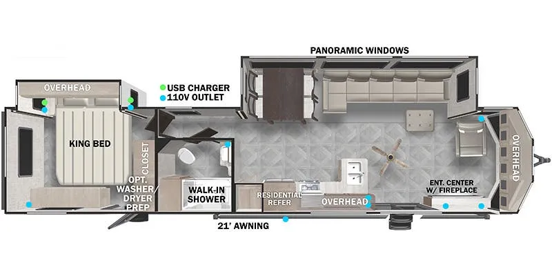 Forest River Salem Villa 40FDEN floor plan