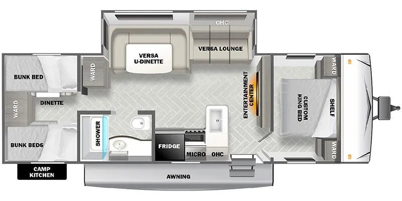 Forest River Salem Southwest 30QBSS floor plan