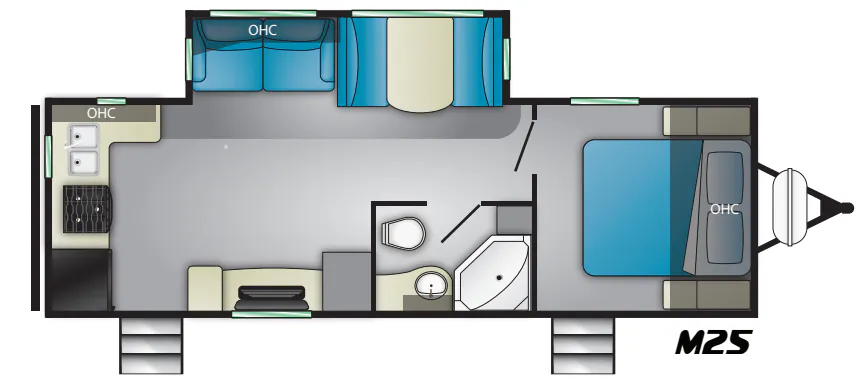 Heartland Mallard M25 floor plan