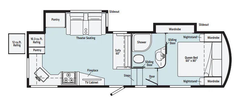 Winnebago Voyage V2830RK floor plan