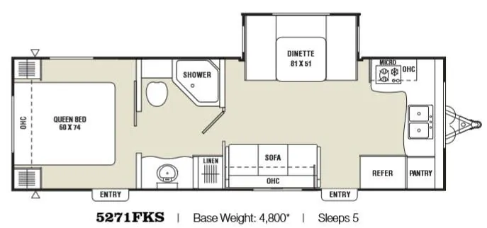 Coachmen M-Series 5271FKS floor plan
