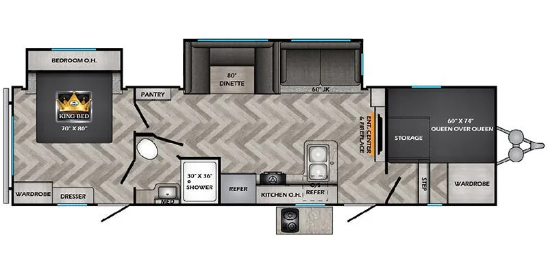 CrossRoads Zinger ZR320FB floor plan