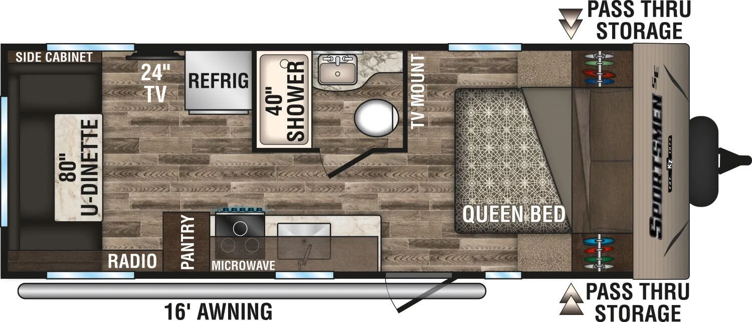 K-Z Sportsmen SE 220RDSE floor plan