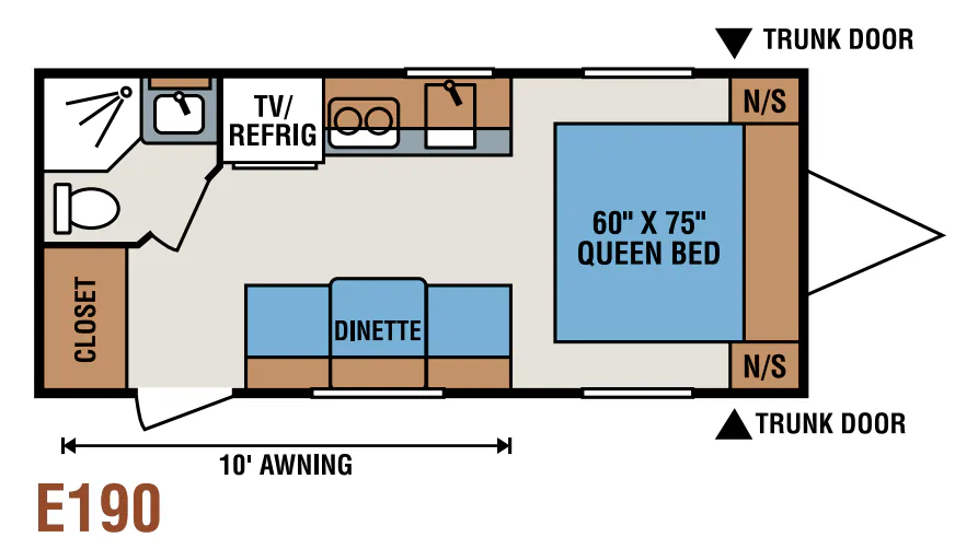 K-Z Spree Escape E190 floor plan