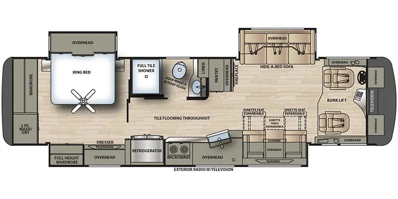 Forest River Charleston 36A floor plan