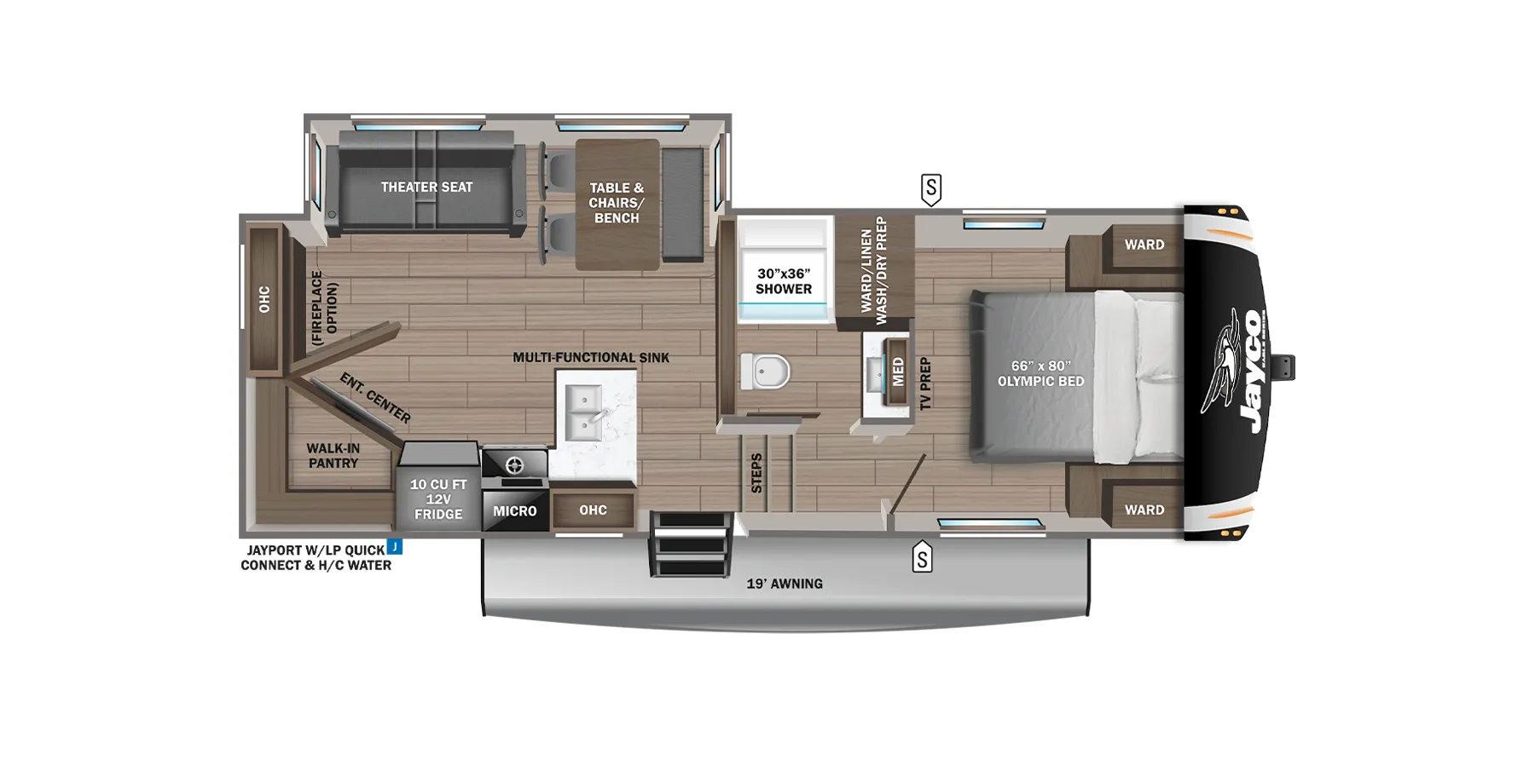 Jayco Eagle HT 26REC floor plan