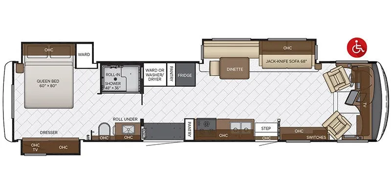Newmar Canyon Star 3911 floor plan