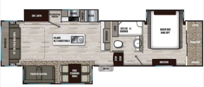 Coachmen Chaparral 336TSIK floor plan