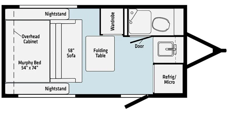 2023 Winnebago Hike 100 H1316MB floor plan