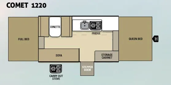 Starcraft Comet 1220 floor plan