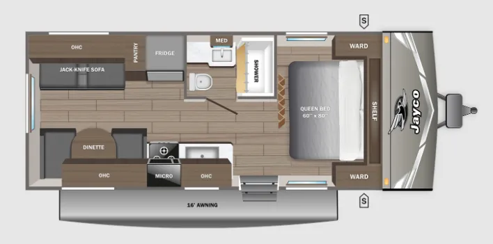 2027 Jayco Jay Flight 210QBW floor plan