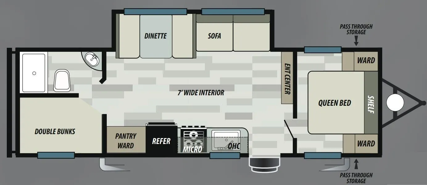 Forest River EVO Select 267SS floor plan