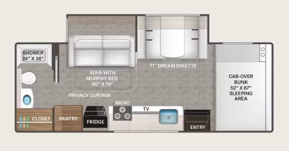 2026 Thor Motor Coach Geneva 24VP floor plan