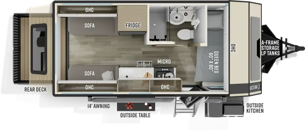 2026 Palomino Pause 174 AR floor plan