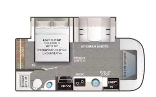 Thor Motor Coach Gemini 23TW floor plan