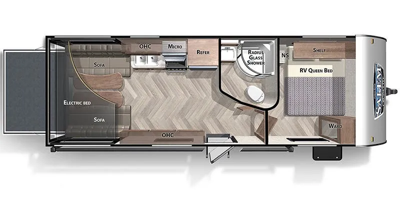 2022 Forest River Salem Cruise Lite 211SSXL - Floor plan