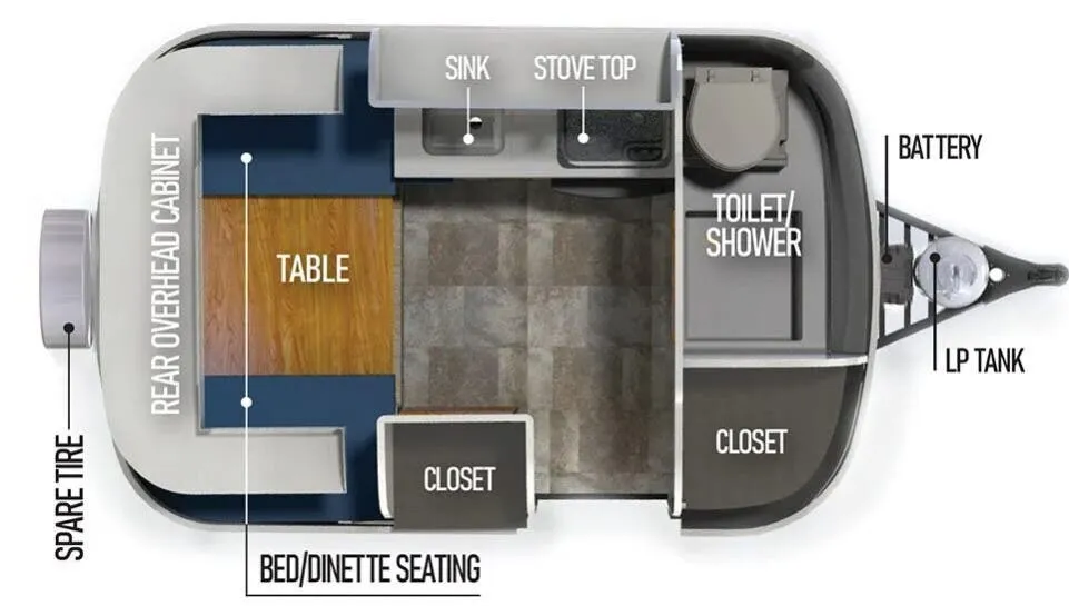 Scamp 13 Standard 13 STANDARD LAYOUT 2 floor plan