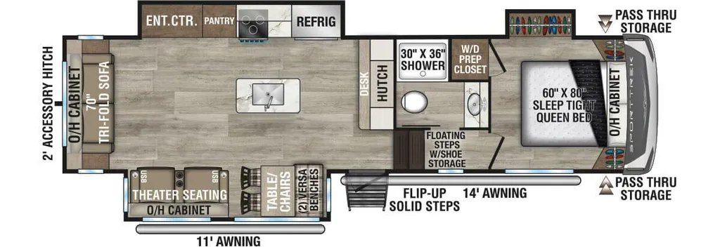 2026 Venture RV SportTrek STF303VIK floor plan