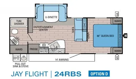 Jayco Jay Flight 24RBS floor plan