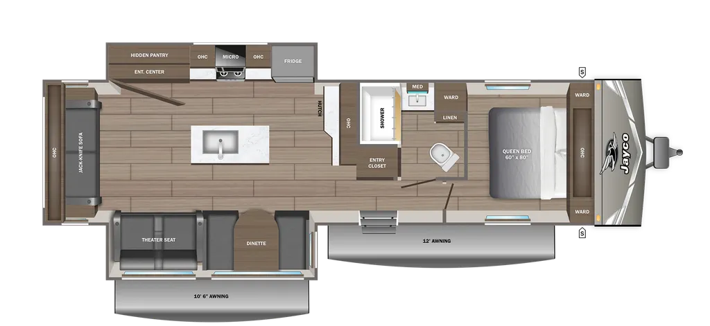 2027 Jayco JAY FLIGHT 290RLS floor plan
