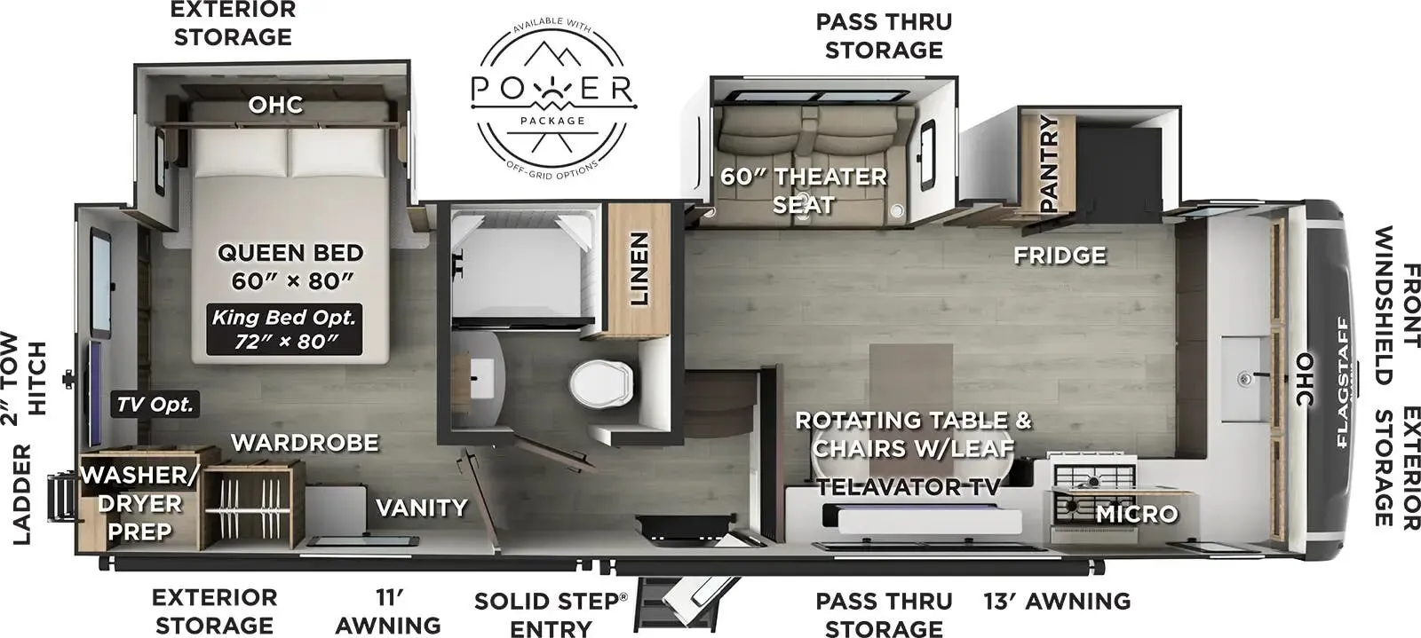 2026 Forest River Flagstaff Classic 290CFK - Floor plan