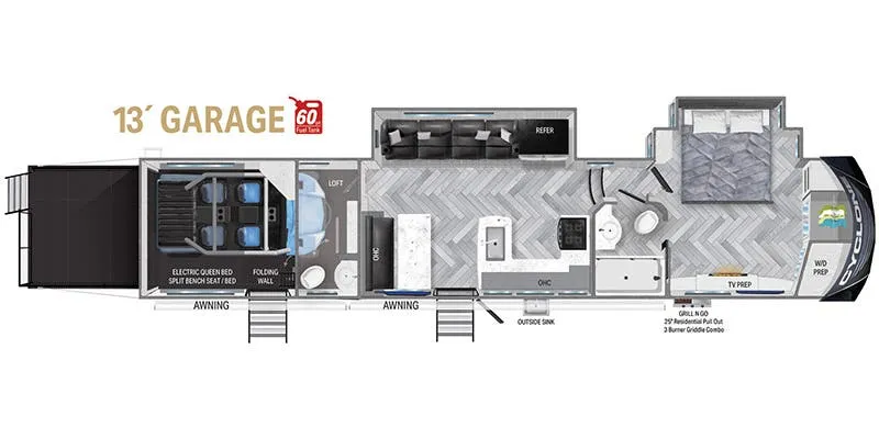 Heartland Cyclone CY 4007 floor plan