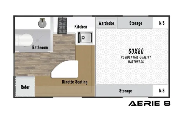 2026 Soaring Eagle AERIE 8 - Floor plan