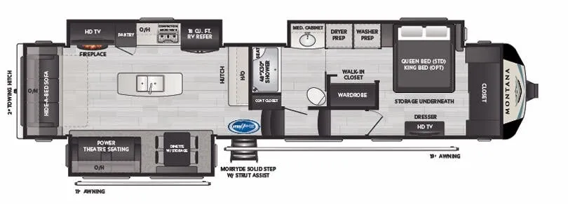 Keystone Montana 3813MS floor plan