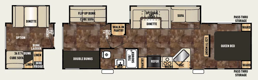 Forest River Cherokee 294BH floor plan