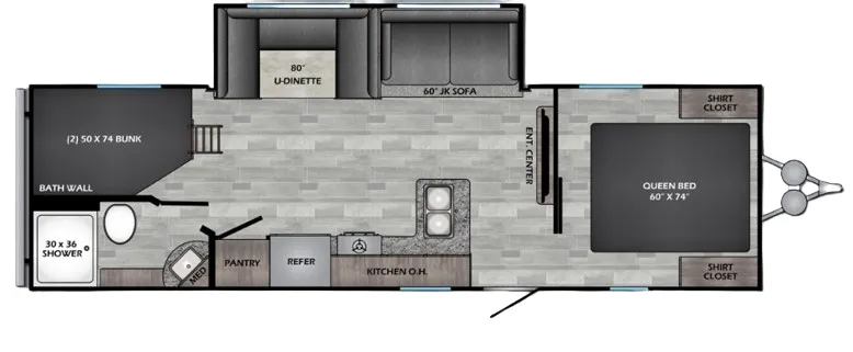 CrossRoads Zinger Lite 270BH floor plan