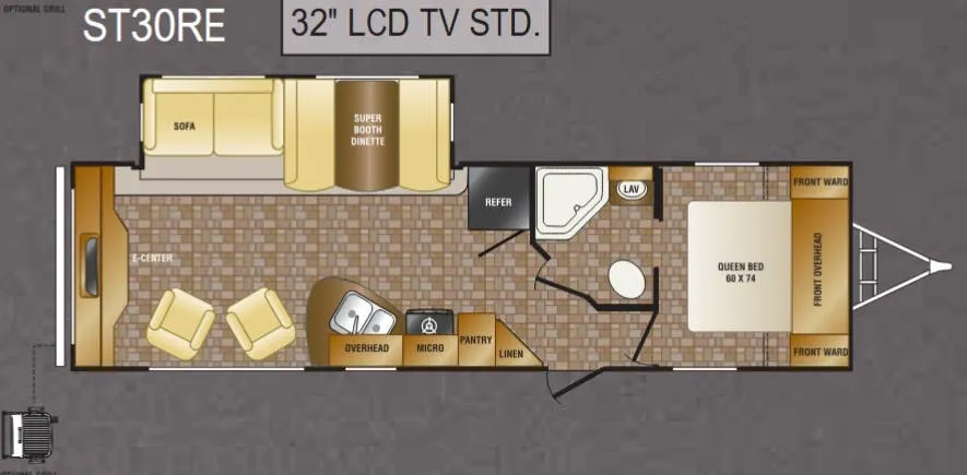 CrossRoads Sunset Trail ST30RE floor plan