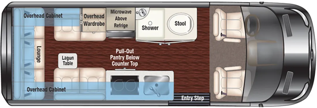 2026 Holiday Rambler Xpedition RL2F - Floor plan