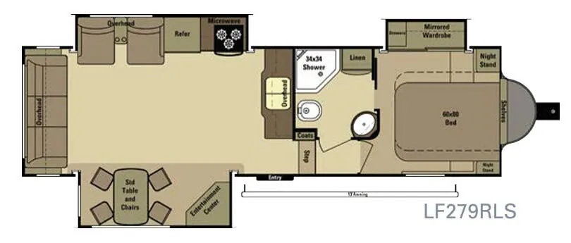 Highland Ridge Open Range Light LF279RLS floor plan