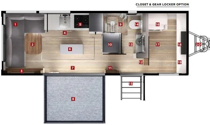 Living Vehicle HD Series HD24 floor plan