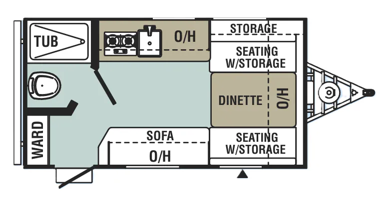 Forest River Viking Saga 14SR floor plan