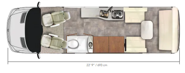 Pleasure-Way Plateau TS BASE floor plan