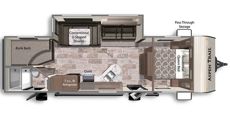 Dutchmen Aspen Trail 2810BHSWE floor plan