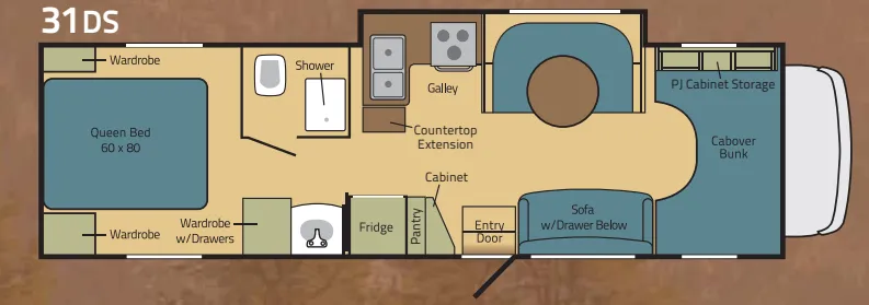 Adventurer Eagle Cap 31DS floor plan