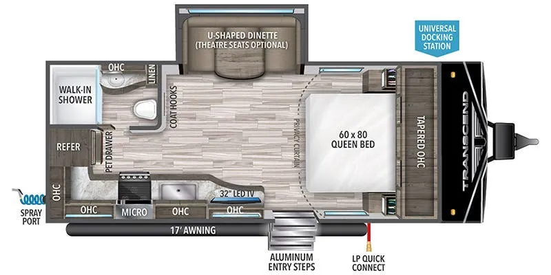 2024 Grand Design Transcend Xplor 200MK - Floor plan