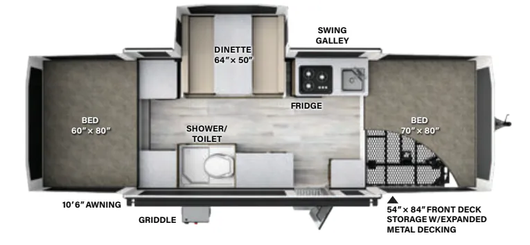 Forest River Flagstaff SE 23SCSE floor plan
