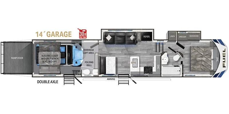 Heartland Fuel 362 floor plan