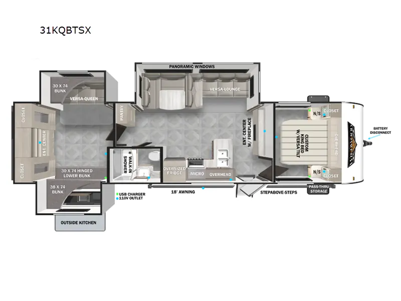 2024 Forest River Wildwood 31KQBTS - Photo 3