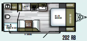 Palomino Solaire 202 RB floor plan