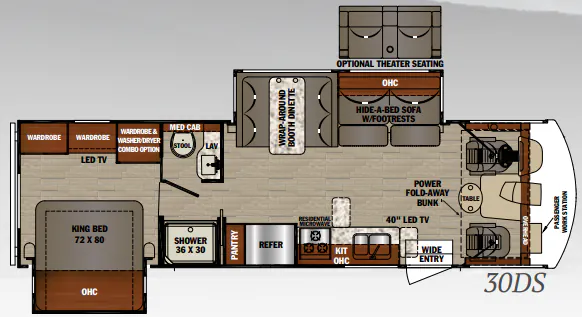 Forest River FR3 30DS floor plan