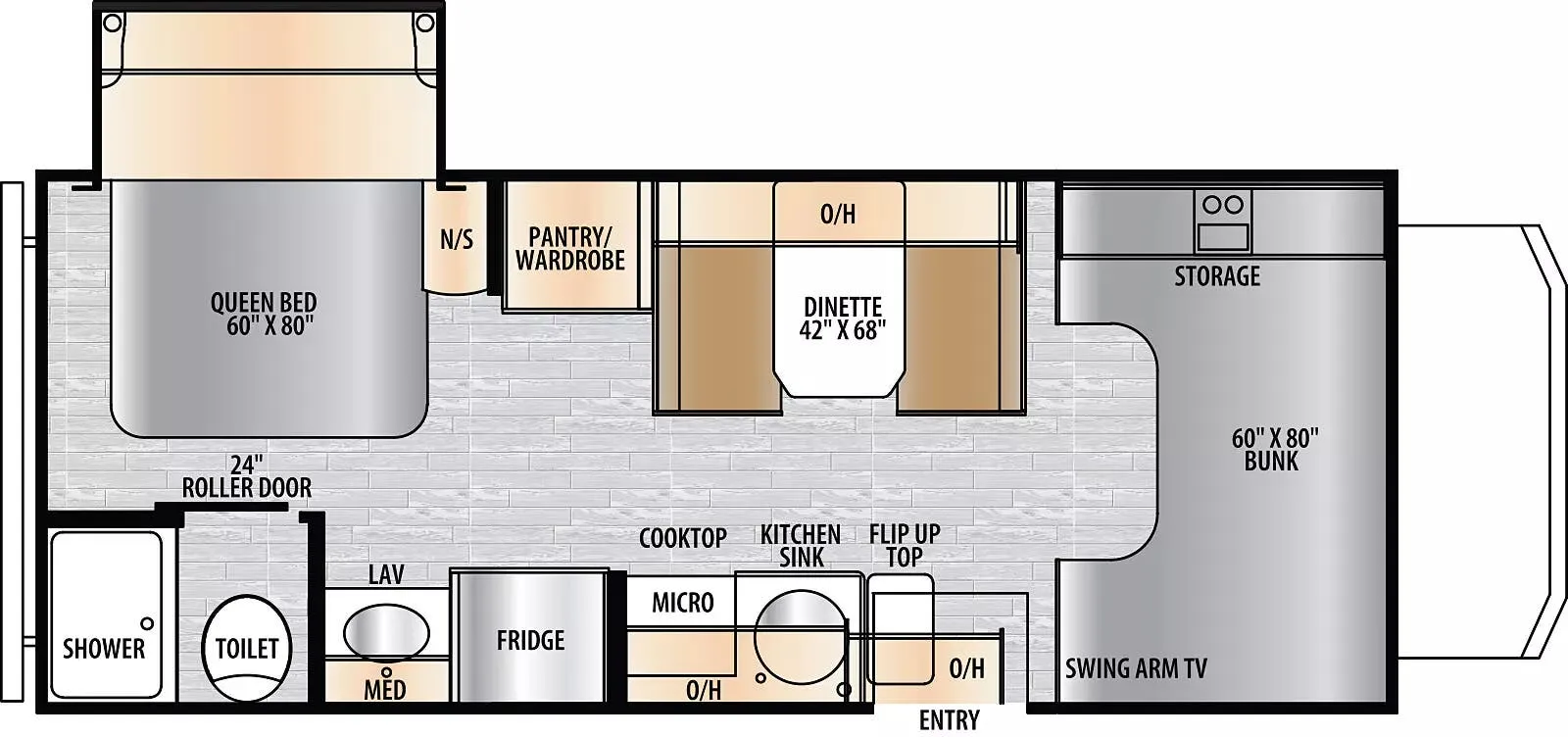East to West Entrada 2200S floor plan