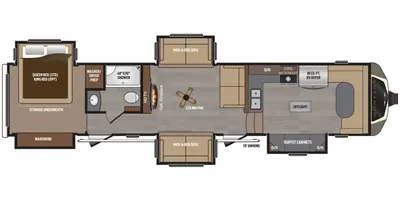 2016 Keystone Montana 3820FK - Floor plan