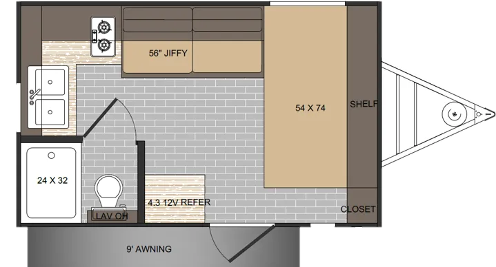 2027 Sunset Park RV Sun Lite LTD 13MJ LTD floor plan