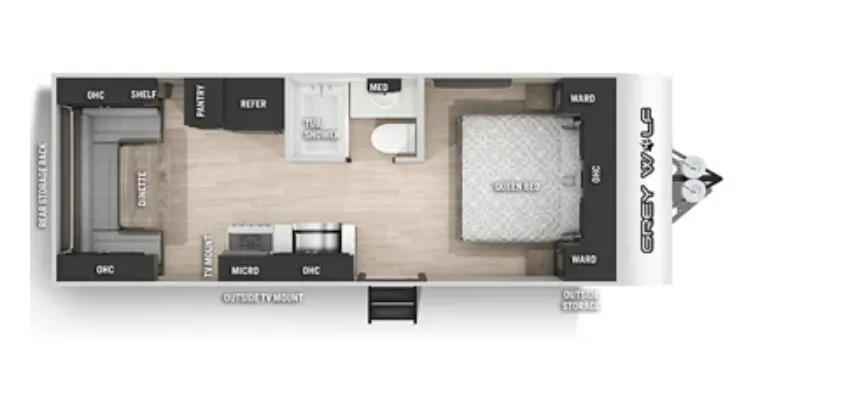 Forest River Cherokee Grey Wolf 20RDSE floor plan